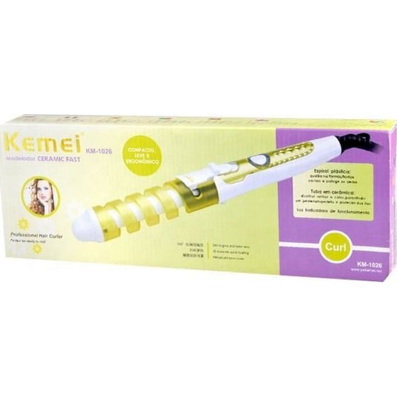 Ψαλίδι Μαλλιών Kemei KM-1026 35 W Μαύρο/Ροζ image 3