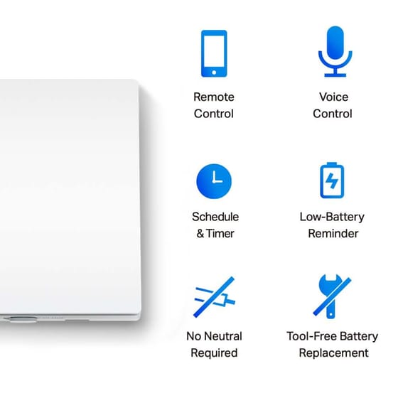 Διακόπτης TP-Link Tapo S210 Smart Switch - Λευκό image 5