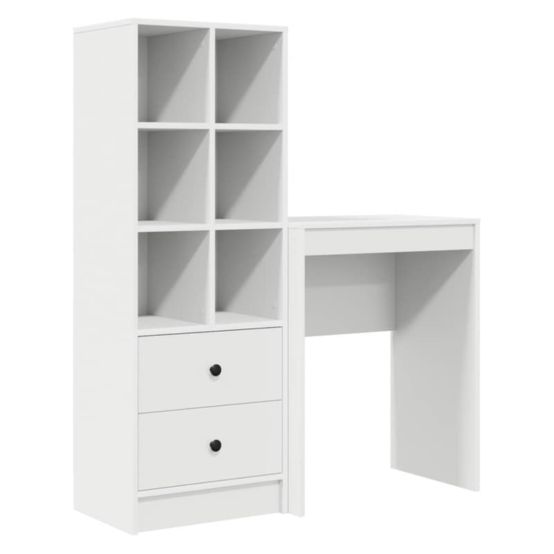 Γραφείο VidaXL 105,5x34x127 cm - Λευκό (2 τεμ.)