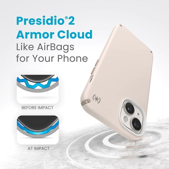 Θήκη Apple iPhone 15 Plus - Speck Presidio2 Pro MagSafe - Bleached Bone/Heirloom Gold image 1