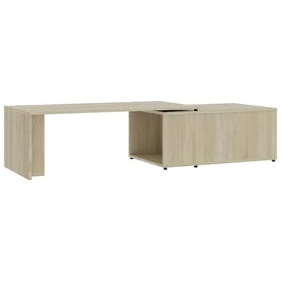Τραπεζάκι Σαλονιού VidaXL από Μοριοσανίδα 150x50x35cm - Καφέ image 2