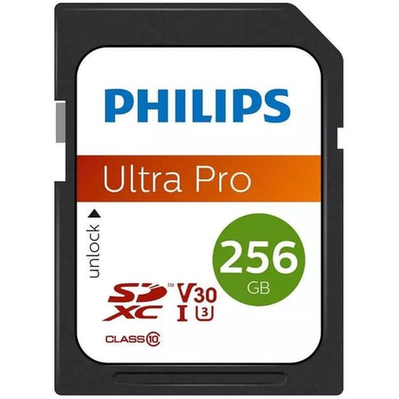 Philips Ultra Pro Sdxc 256gb Class 10 U3 V30 A1 Uhs-i (fm25sd65b/00) (phifm25sd65b-00) image 0
