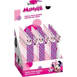 Μολύβι Διακάκης με Γόμα HB2 Minnie (1 Τεμάχιο) - Τυχαία Επιλογή Σχεδίου