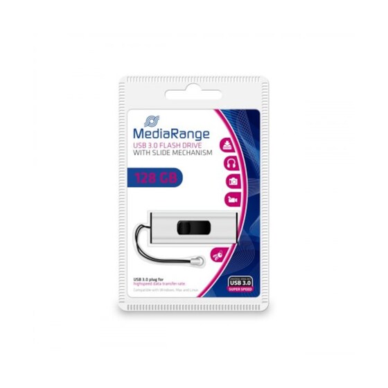 MediaRange 128GB USB 3.0 Stick Λευκό image 4