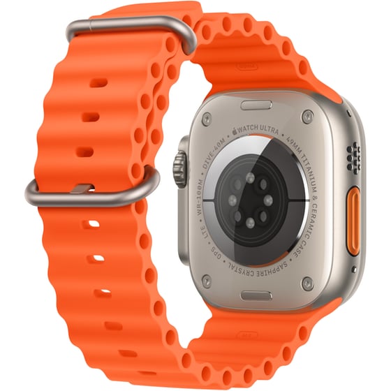 Apple Watch Ultra 2 Titanium 49mm GPS + Cellular - Orange Ocean Band image 2