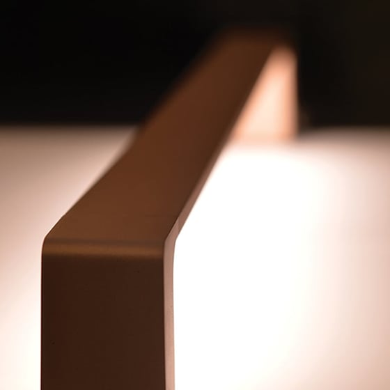 Απλίκα Τοίχου Led Aca Foga Zd810412ledgd από Αλουμίνιο 60x10.5x6.35 cm - Χρυσή image 1