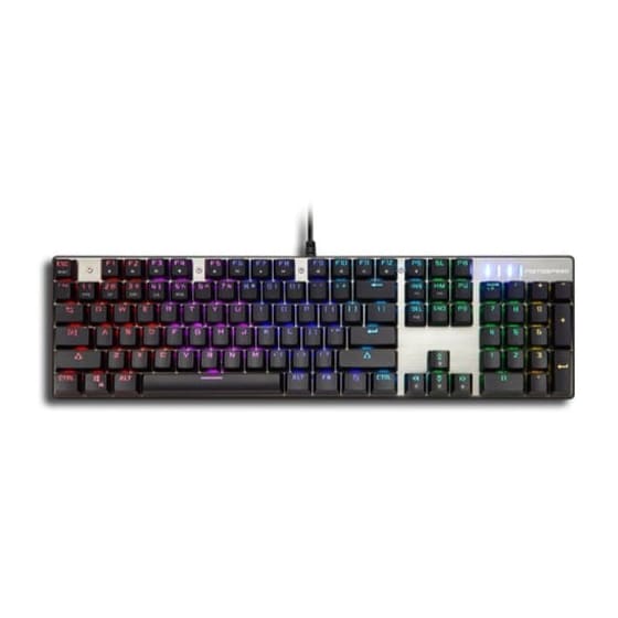 Motospeed Inflictor CK104 Gaming Μηχανικό Ενσύρματο Πληκτρολόγιο με Outemu Red διακόπτες και RGB φωτισμό Ασημί (GR) image 0