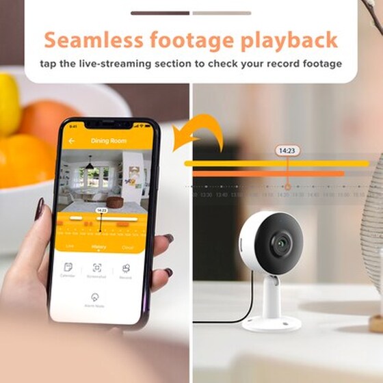 Ασύρματη IP Camera Laxihub In 1 Full HD Επιτραπέζια με Αμφίδρομο ήχο image 1