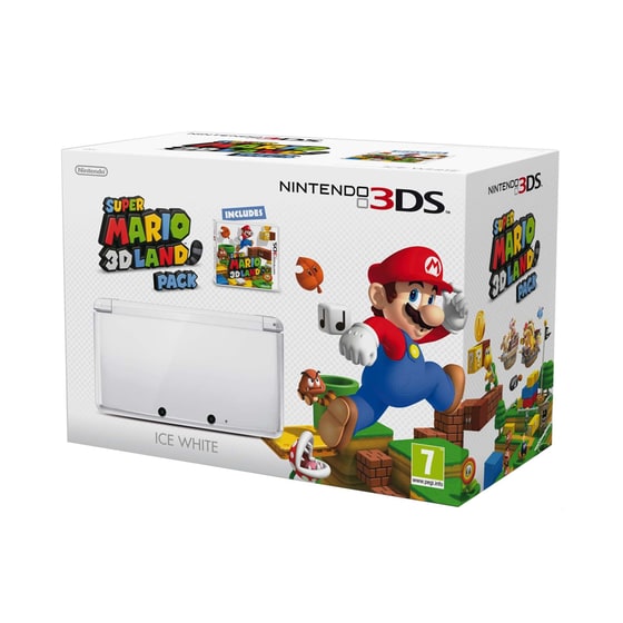 Nintendo 3DS - Game Console - Λευκό & Super Mario Land - 3DS/2DS Games image 0