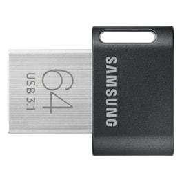 Samsung Fit Plus 64GB USB 3.1 Stick Μαύρο