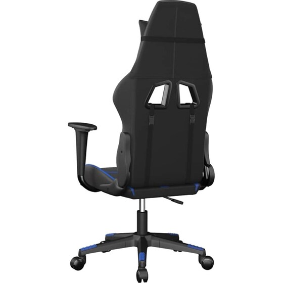 Καρέκλα Gaming VIDAXL 345423 με Ρυθμιζόμενα Μπράτσα από Τεχνητό Δέρμα - Μαύρη image 4