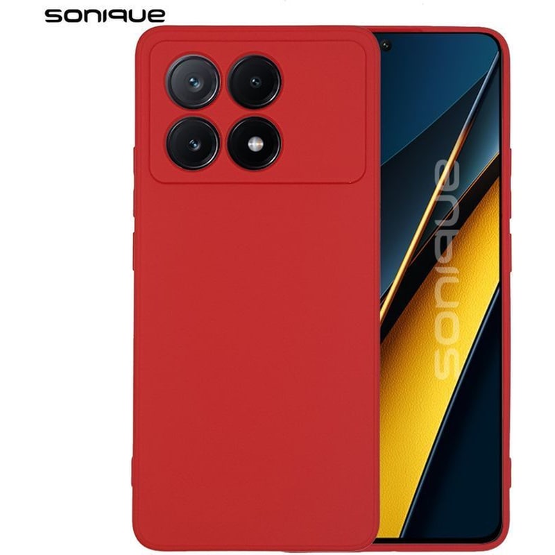 SONIQUE Θήκη Xiaomi Poco F6 Pro 5G - Sonique Σιλικόνης My Colors - Κόκκινο