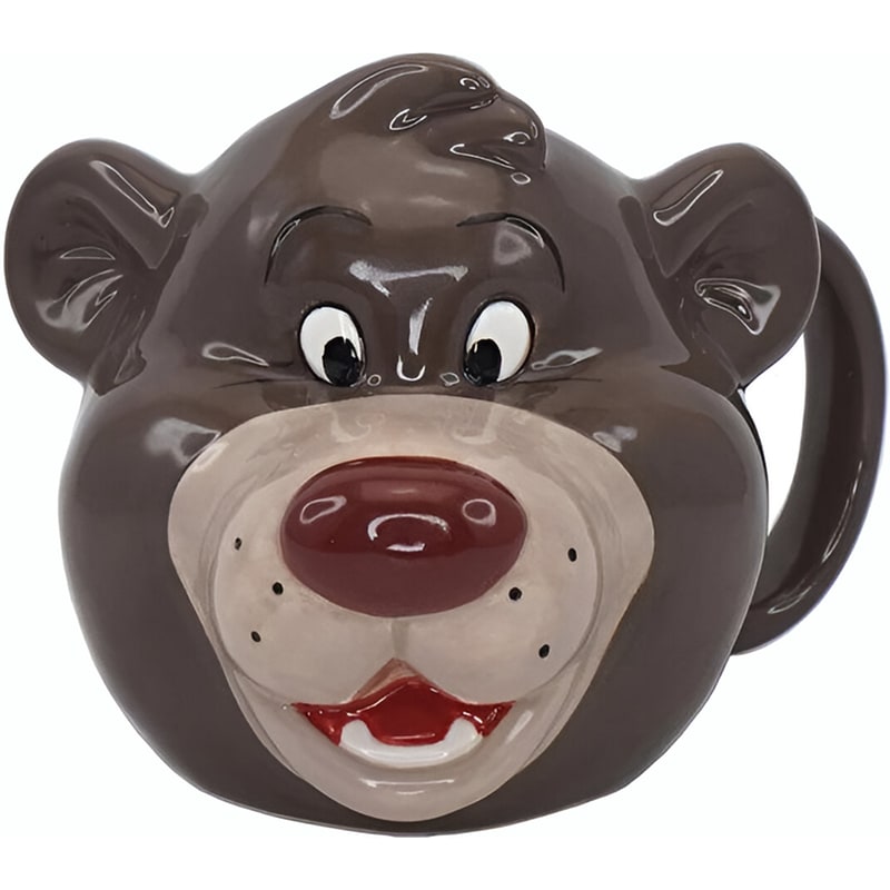 HALF MOON BAY,BATH Κούπα 3D Half Moon Bay The Jungle Book Baloo Κεραμική 400 ml - Καφέ