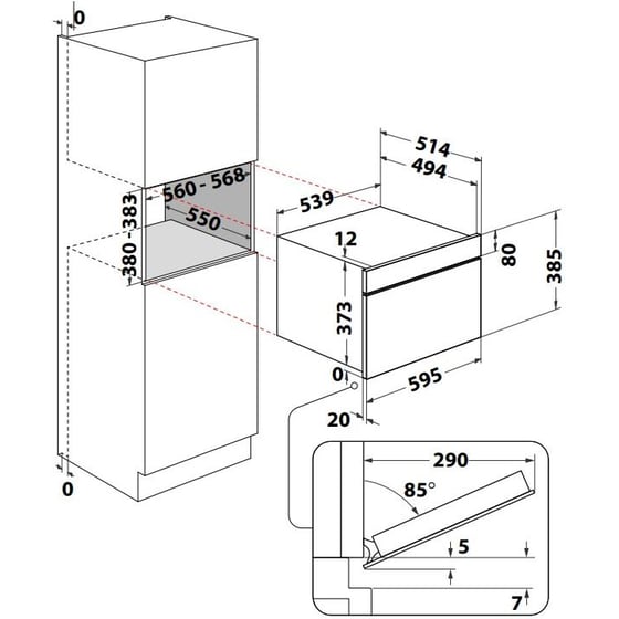 HOTPOINT HAMD54MB 31 Lt Μαύρο Φούρνος Μικροκυμάτων image 4