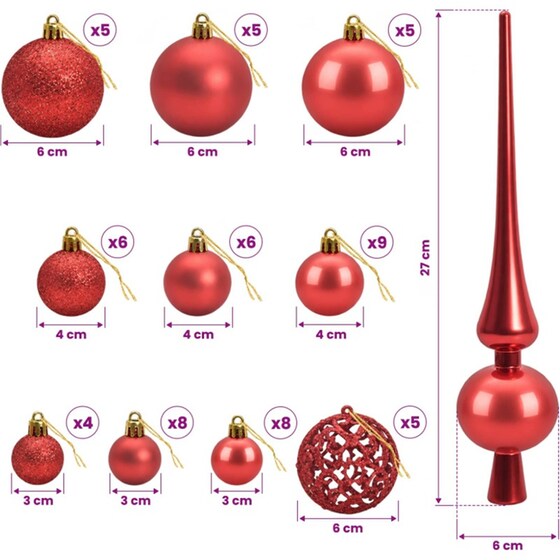 Vidaxl Τεχνητό Λεπτό Χριστουγεννιάτικο Δέντρο Με Μπάλα 150 Εκ. 150 Led image 10