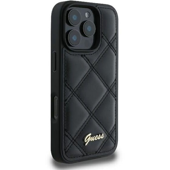 Θήκη Apple iphone 16 Pro - Guess Quilted Metal - Μαύρο image 4