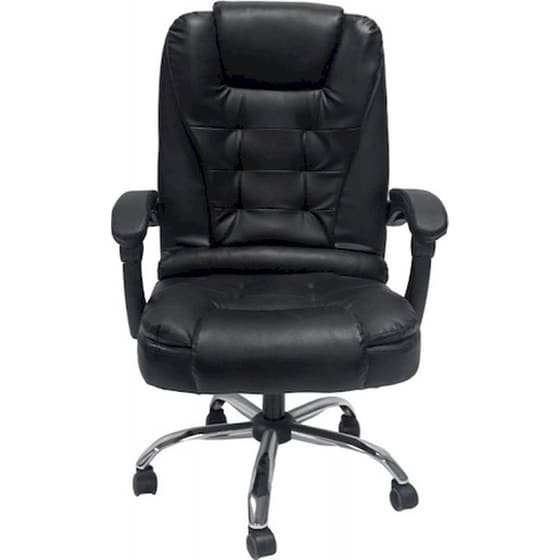 Καρέκλα Γραφείου 24Mall Destro από Τεχνητό Δέρμα - Μαύρη image 2