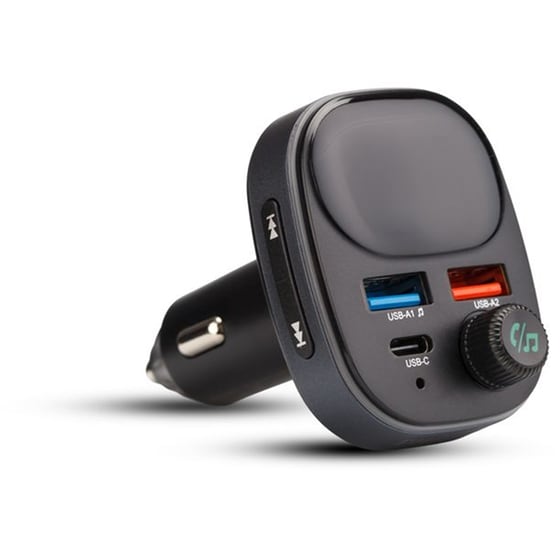 Συσκευή FM Transmitter και Φορτιστής Αυτοκινήτου PHILIPS DLP5531NB/GRS - Μαύρο image 0