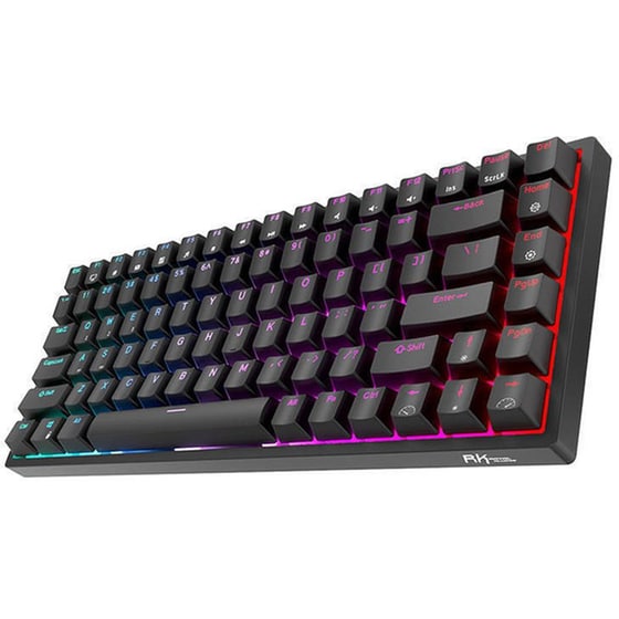 Royal Kludge RK84 Gaming Μηχανικό Ασύρματο Bluetooth Πληκτρολόγιο RGB Μαύρο (US) image 1