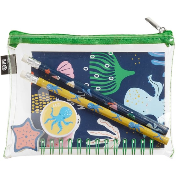 Σετ Κασετίνα Παραλληλόγραμμη Miquelrius Pvc Sea World image 0