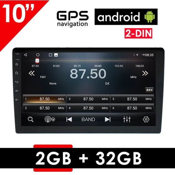 OEM Ηχοσύστημα Αυτοκινήτου  Οθόνη αφής 10" 32GB+2GB Μαύρο image 0