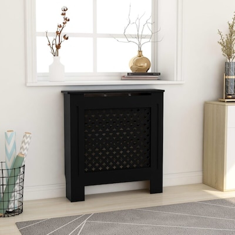 Vidaxl Κάλυμμα Καλοριφέρ Μαύρο 78 Εκ. Από Mdf VIDAXL