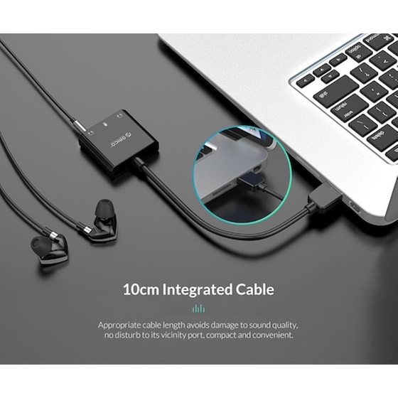 Κάρτα Ήχου Orico SKT3 USB 2.0, 3x 3.5mm - Μαύρο image 3