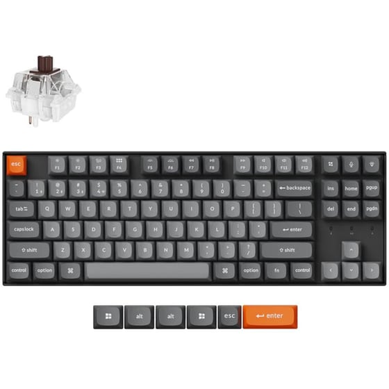 Keychron K8M-B3 Gaming Ασύρματο Πληκτρολόγιο με Brown Switch RGB 80% (US) image 0