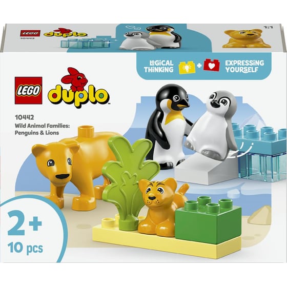 LEGO® DUPLO® Οικογένειες Άγριων Ζώων Πιγκουίνοι & Λιοντάρια (10442) image 0