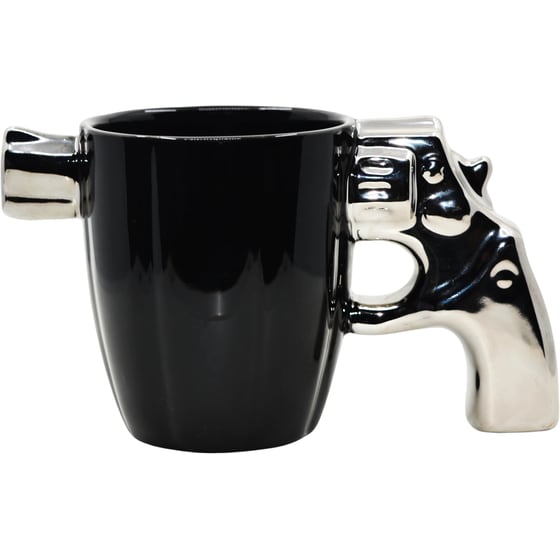 Κούπα 3D Περίστροφο Κεραμική 380 ml - Μαύρο/Ασημί  image 0