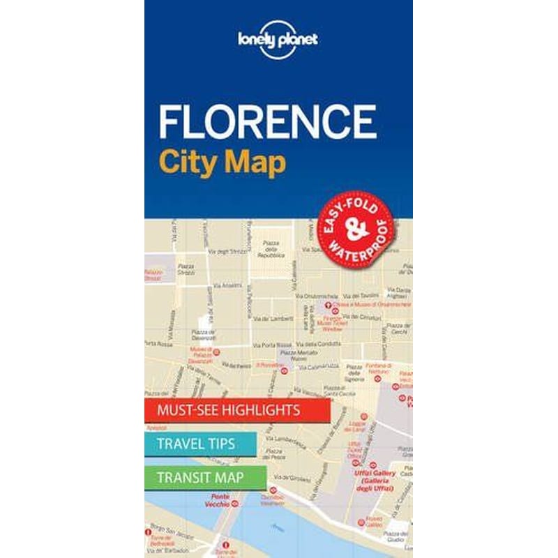 Lonely Planet Florence City Map