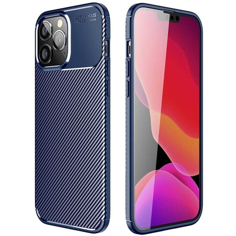 Θήκη Apple iPhone 14 Pro - Ancus AutoFocus Carbon Fiber - Blue