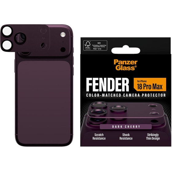 Προστατευτικό καμερών Apple iPhone 18 Pro Max - PanzerGlass Fender Camera Protector - Purple image 1