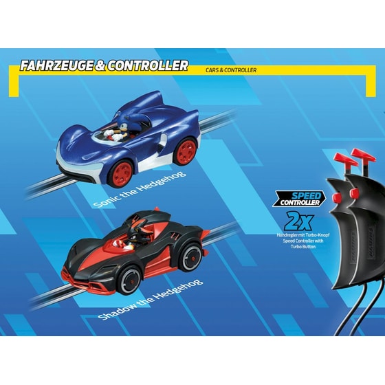 Carrera Go!!! Sonic the Hedgehog 1:43 Τηλεκατευθυνόμενα Αυτοκίνητα σε Πίστα (20062566) image 7