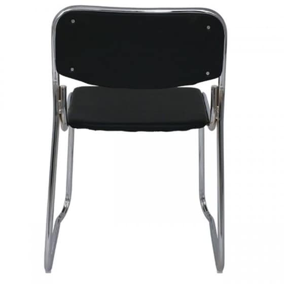 Καρέκλα Επισκέπτη 24Mall C530846 Seda Soft PU - Μαύρη image 3