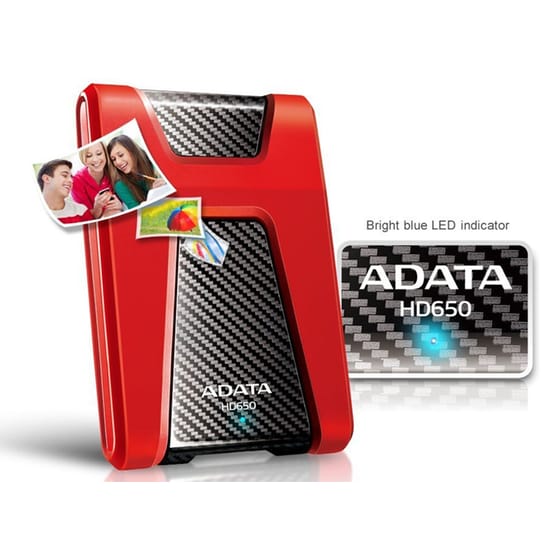 Adata USB 3.0 HDD 1TB 2.5" Κόκκινο image 2