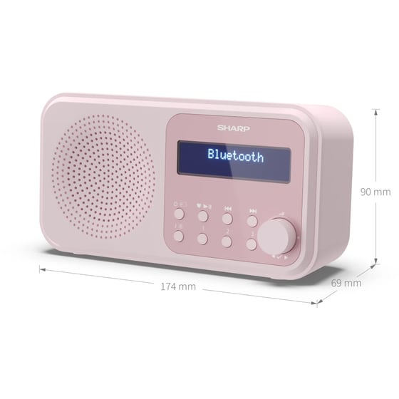 Φορητό ραδιόφωνο Sharp Tokyo DR-P420-Pink image 6