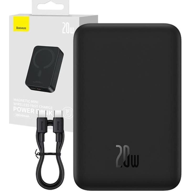 BASEUS Powerbank Baseus Mini με Magsafe 20000mAh - Μαύρο