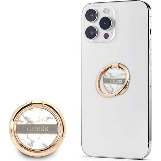 Ring Holder Κινητού Guess GURSHCHMAG - Λευκό / Χρυσό image 0