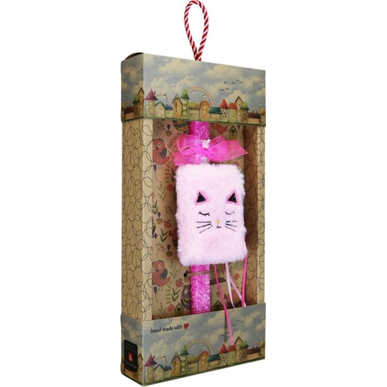 Λαμπάδα Synchronia Μπλοκ&nbsp;Λούτρινο&nbsp;Γάτα image 2