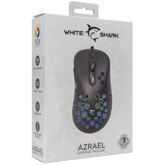 White Shark Azrael Gaming Ενσύρματο Ποντίκι - Μαύρο image 6