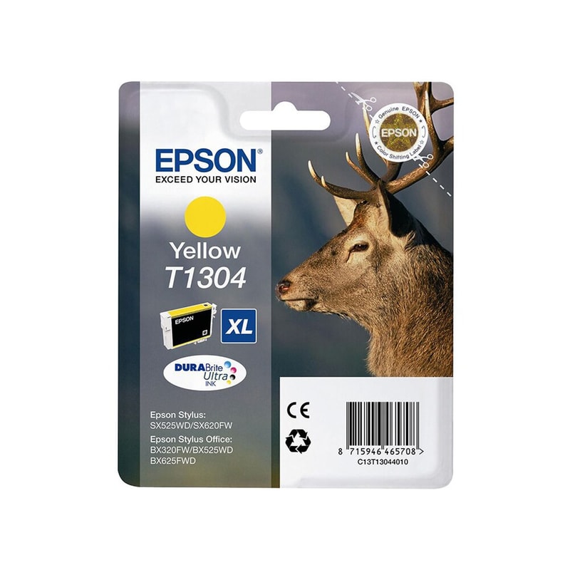 Epson T1304XL Κίτρινο Μελάνι Εκτυπωτή C13T13044010