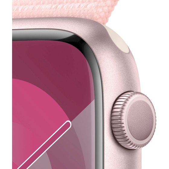 Apple Watch Series 9 Aluminium Pink GPS 45mm - Pink Band Loop image 1