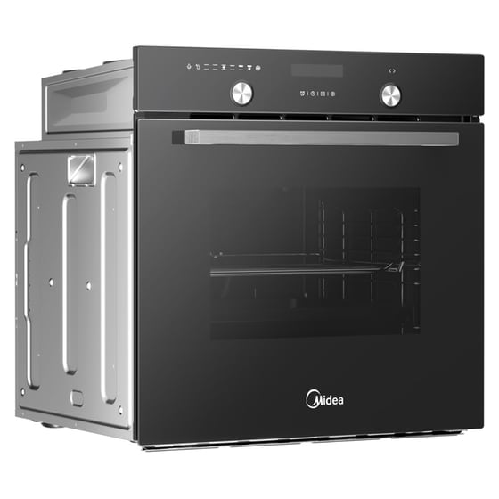 MIDEA MBON5M90E5-BK 70 Lt Μαύρο Κρύσταλλο Εντοιχιζόμενος Φούρνος Άνω Πάγκου image 1