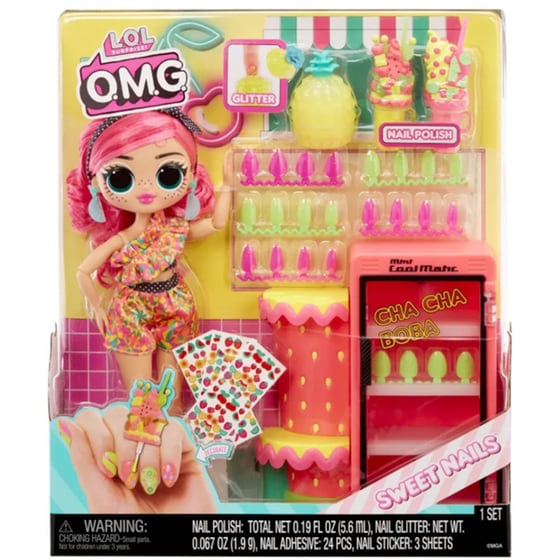 L.O.L Surprise Omg Στούντιο Νυχιών Sweet Nails Κούκλα-Pinky Pops image 0
