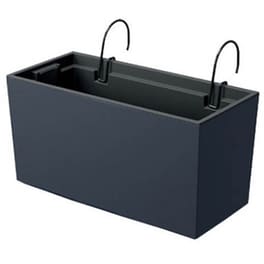 Ζαρντινιέρα Κρεμαστή Marhome Πλαστική 39.5x18.5x19.5 cm 14lt - Ανθρακί