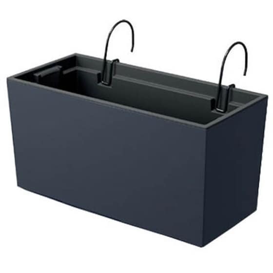 Ζαρντινιέρα Κρεμαστή Marhome Πλαστική 39.5x18.5x19.5 cm 14lt - Ανθρακί image 0