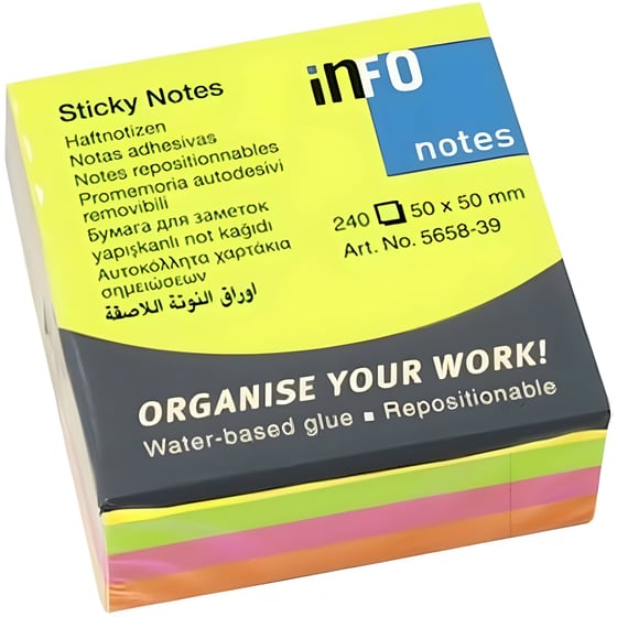 Κύβος Σημειώσεων Oem 50x50 mm (240 Φύλλων - 1 Τεμάχιο) image 0