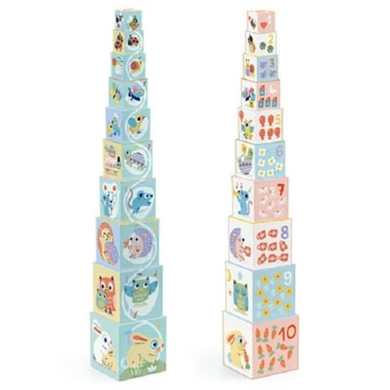 Djeco Κύβοι χαρούμενα Ζωάκια (06103) DJECO