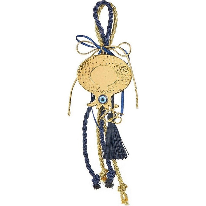 FEELBOHO Χειροποιητο Γουρι Ροδι Με Ματοχαντρο